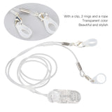 Fixation Strap 2 Rings Easy Attach Aids Holder Straps Hearing Device Traveg for Seniors Transparent