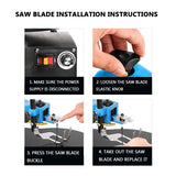 Mini raffia electric woodworking mini etching hine home desktop DIY engraving wire rope saw 220V