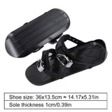 Short Adjustable Skiing Shoes Mini Ski Snowblades Portable Ice Skates for Winter Outdoor Sports