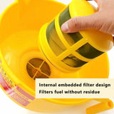 New Double-Layer Oil-Water Separator Fuel Diesel Gasoe Hydraulic Oil Filter Funnel Artifact