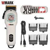 New WMARK NG-123 7200RPM Oil Head Electric Hot Sale Rechargeable Hair Clipper with LED Display