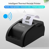 Bisofice Desktop 58mm Thermal Receipt Wired Barcode Printer USB Connection with 1 Roll Paper Inside Support ESC Command