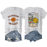 Loose Front And Rear Printed Short Sleeve