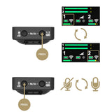 Rode Wireless Go II GO2 Wireless Lavalier Dual Channel Mic RX 2TX Transmission Microphone Accessories For Phone DSLR Camera