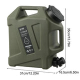 10/12L Outdoor Bucket Large-Capacity Portable Camping Bag Container with Faucet Driving Water Tank for Picnic Hiking