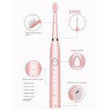 Tooth Cleaner Soft Hair Rechargeable Sonic Waterproof Fully Automatic Electric Toothbrush USB Charging