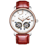 GUANQIN Brand Mechanical Luxury watch for men Tourbillon Waterproof Automatic Men's watches Sapphire mirror Power reserve Watch