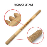 Natural wood Gua Sha scraper fat burner back shoulder neck waist leg body massage physiotherapy weight loss tool