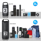 3L/7L Waterproof Roll Top Dry Bicycle Fork Bag Cycle Pack Bike Pannier