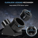 SV223 zenith 2-inch 90 degree 1/10 λ plane mirror dielectric coating Clicklock