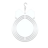 6Pack 3D Sublimation Wind Spinner Blanks  White Sublimation Wind Spinner Blanks For Indoor Outdoor Garden Decoration
