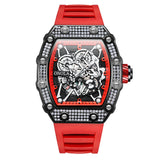 2022 New Men's Watch ONOLA Fashion Luxury Diamond Inlaid Design Quartz Waterproof Tape Watches Men Relogio Masculino Clock