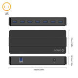 ORICO 7/4 Port 3.0 Desktop HUB High Speed with 12V Power Adapter USB Splitter for Computer