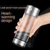 Hydrogen-Rich Cup Electric Hydrogen Rich Water Generator Bottle Titanium Quality Filter Portable Antioxidant Lonizer Maker