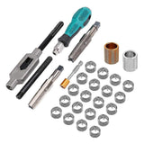 Bicycle Repair Thread 9/16 Inch Bicycle Thread Tapping Device Cycle Crank Saver Kit Pedal Thread Repair Tap Thread Tool js