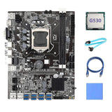 B75 Btc Mining Motherboard Lga1155 8xpcie Usb3.0 Motherboard With G530 Cpu+sata Cable+thermal Pad+r