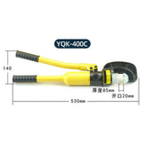 Hydraulic Crimper Terminal Pliers Manual Operation Steel Crimping Tool with GasketYQK-400C (16-400)