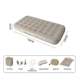 Inflatable Mattress with Electric Pump One Click Automatic Quick Inflation Deflation Air Mattress Comfortable Water-resistance 2 Person for Home Gues