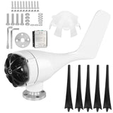 300W Wind Turbines Generator 5 Blades 12m/s Low Noise Power Supply for Homes IndustrialBlack 48V