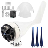 800W Small Wind Generator Kit 3 Blades Power Turbines Parts for Marine Home ChargingBlue 48V