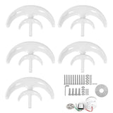 Wind Turbines Kit 100W 5 Blade Wind Power Generator for Boats Charging White Lantern Type 24V