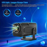 HY320 Projector Dual Wifi6 BT5.0 1920x1080P 300ANSI 4K Allwinner H713 Android 11 Home Outdoor Porta bs