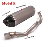 (Blue) Full Systems Motorcycle Yoshimura Exhaust For Yamaha Nmax 155 125 2021 Nmax155 Nmax125 Slip On Escape Fornt Link Pipe Muffler