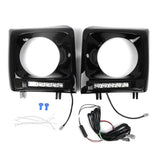 Car Head Light Bezel Grille LED Daytime Running Light for W463 G63 1990-2018 Black