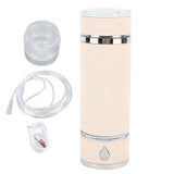 Hydrogen Water Bottle Multifunctional Stainless Steel SPE Hydrogen Rich Water Generator with Vent Beige White