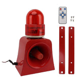 SF 500A Audible Visual Alarm Adjustable Volume Outdoor Solar Microwave Induction Sound Light Alarm Siren Loud Horn Sound Siren for School Bank