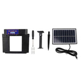 Automatic Chicken Coop Door Opener Anti Pinch IP45 Waterproof Solar Powered Poultry Coop Door with Timer Black