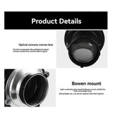 Focalize Conical Snoots Universal Condenser Bowens Mount with Graphics Art Effects Shaped Fliters for Photography Photo DS