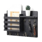 For Key And Mail Holder For Wall Mail Organizer Wall Mount With Hooks B