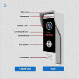 TUYA Wifi Video Doorbell Intercom System with 10inch Touch Monitor Security Protection for Villa Ho