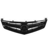 Front Grill Increase Air Flow Enhance Appearance 71121SECA02ZA for Acura TSX 2006 to 2008 Glossy Black