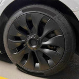 Model 3 Wheel Cover 18 Inch, Hub Cap Full Cover Replacement Accessories for - Matte Black