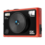 (Red) 5K Digital Camera 64MP Sensors Autofocus Selfies Video Camera for Travel and Parties Clearly Video Recording Camera  Red