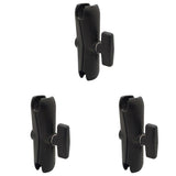 3Pcs 15CM Length Aluminium Alloy Double Socket Arm for RAM with 1.5 Inch Ball Base Mount Motorcycle