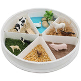Creative Sensory Playtray Set with Antislip Strips for Kids Education Toy for Cognitive Development and Sensory Playing