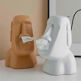 Napkin Box Nordic Style Stone Statue Nostril Tissue Box B