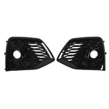 Fog Light Grille Frame Cover,1 Pair Glossy Black Fog Light Grille Bezel Fog Lamp Cover Maximized Efficiency
