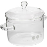 High Borosilicate Glass Stockpot With Cover Double Ear Noodle Bowl Korean Ramen Pot