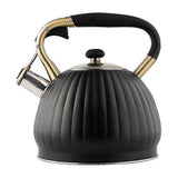 35l Whistling Kettle Stainless Steel Whistle Tea Kettle For Gas Stove Induction Cooker Pumpkin Shap