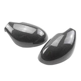(Carbon Fiber Pattern) 1 Pair Car Rearview Mirror Housing Rearview Door Wing Side Mirror Cover with Tool for SEAT Ibiza MK3