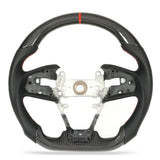 Carbon Fiber Steering Wheel Perforated Leather for Civic FC FK Type R 2017?2021 North American Spec