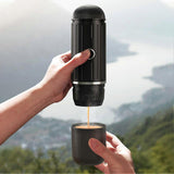 Portable Coffee Maker Hot Cold Extraction Coffee Powder and Capsule Dual Use Coffee Brewing Making Machine for Home Travel RV