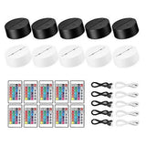 10 Pack 3d Night Led Lamp Base Remote Control Usb Cable For Acrylic