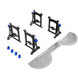(Blue) Car Drift Car Setup System Synchronizer Steering Rod Adjustable Ruler Measurement Tool for 1:10 Drift Car Toy  Blue