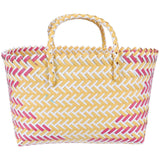 1PC Plastic Hand Woven Fashion Bag Handbag Shopping Bag Urban Leisure Bag