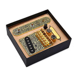 3 Way Switch Control Plate Neck Pickup Set 6-Strings Saddle Bridge Plate Replacement for TL  Electric Guitars